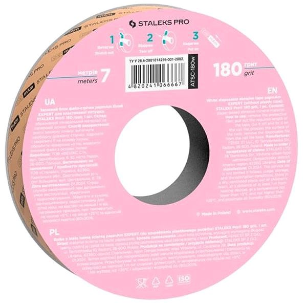 Staleks Expert papmAm - replacement abrasive paper for coil 180 grit, white nail file.