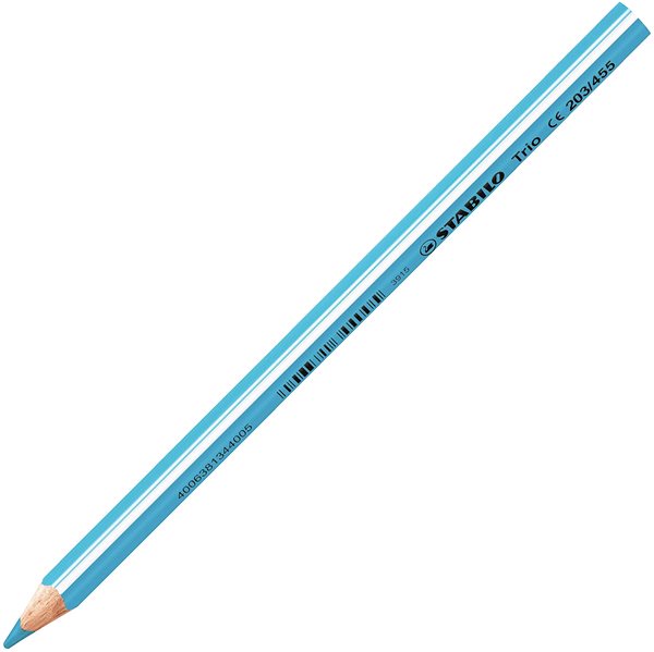 Színes ceruza STABILO Trio vastag - 38 db-os kiszerelésű fémdoboz - 12 különböző szín ...