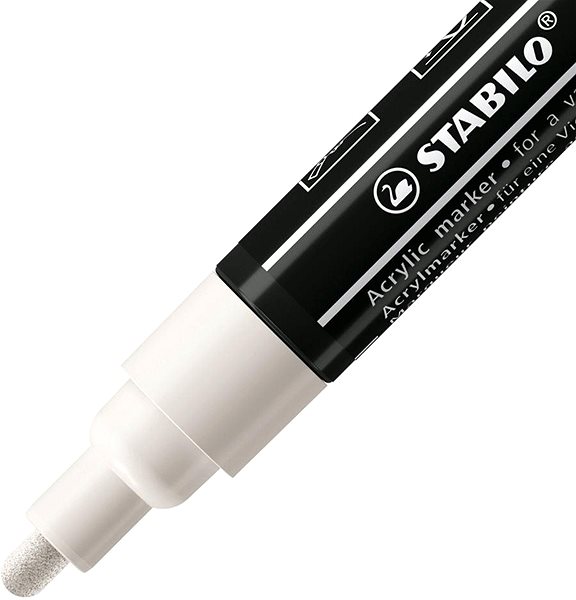 Marker STABILO FREE Acrylic T300 2 - 3 mm, white Features/technology