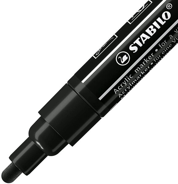 Marker STABILO FREE Acrylic T300 2 - 3 mm, black Features/technology