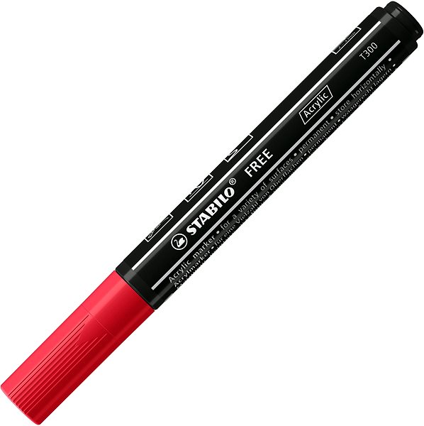 Marker STABILO FREE Acrylic T300 2 - 3 mm, crimson Screen
