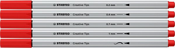 Filzstifte STABILO Creative Tips ARTY - Set mit 30 Stück in einer Blechdose (6 Farben Classic) ...