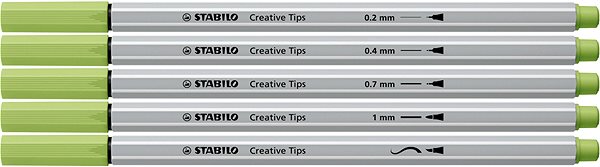 Liner STABILO Creative Tips ARTY - Set mit 30 Stück in einer Blechdose (6 Farben Pastell) ...