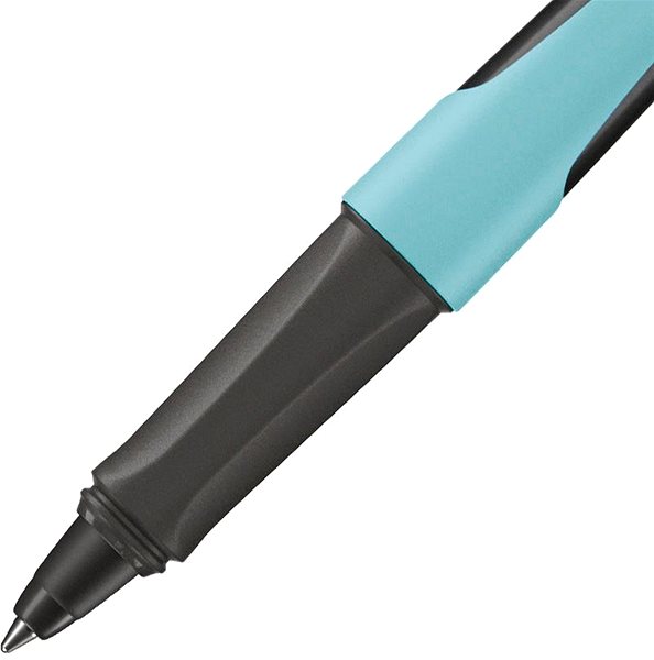 Kugelschreiber STABILO Flow, hellblau/schwarz ...