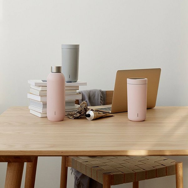 Thermal Mug Stelton TO GO CLICK Thermo mug 200 ml matt light grey ...