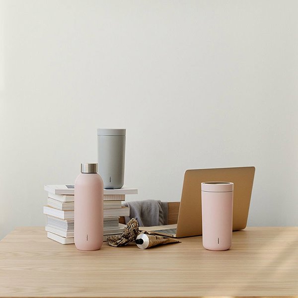 Thermal Mug Stelton TO GO CLICK Thermo mug 400 ml matt pink ...