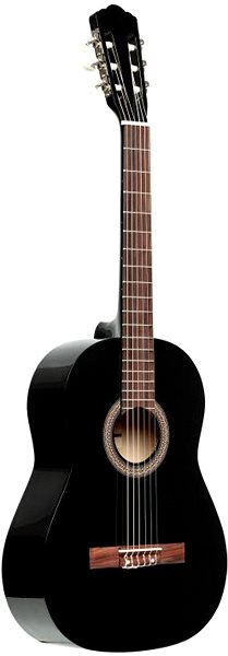 Klasická gitara Stagg SCL50 BLK PACK, 4/4 s puzdrom a ladičkou, čierna Screen