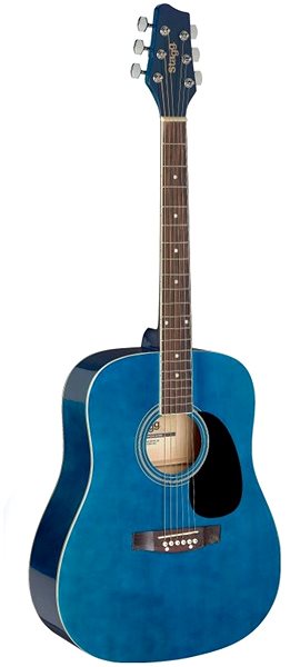 Akustická gitara Stagg SA20D 3/4 modrá ...