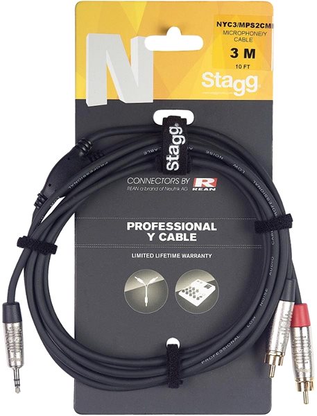 AUX Cable Stagg NYC10/MPS2CMR Packaging/box