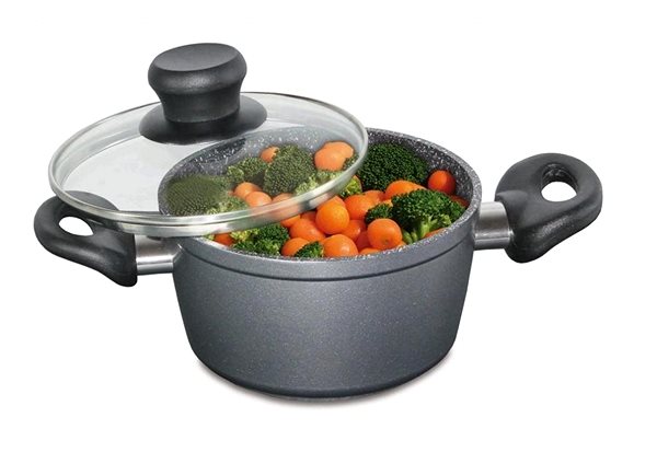 Pot STONELINE Casserole with Marble Surface and Lid 1.6l Screen