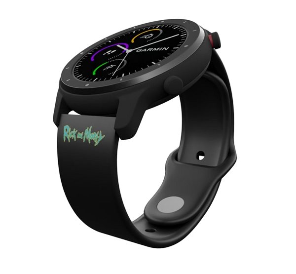 Remienok na hodinky Strapido vzorovaný pre Quick release 22 mm, Rick And Morty – Logo čierny ...