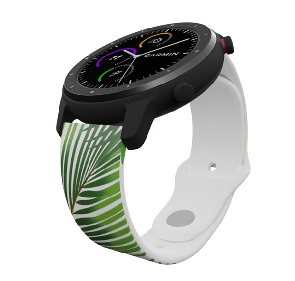 Remienok na hodinky Strapido vzorovaný na Quick release 20 mm, Palmové Listy ...