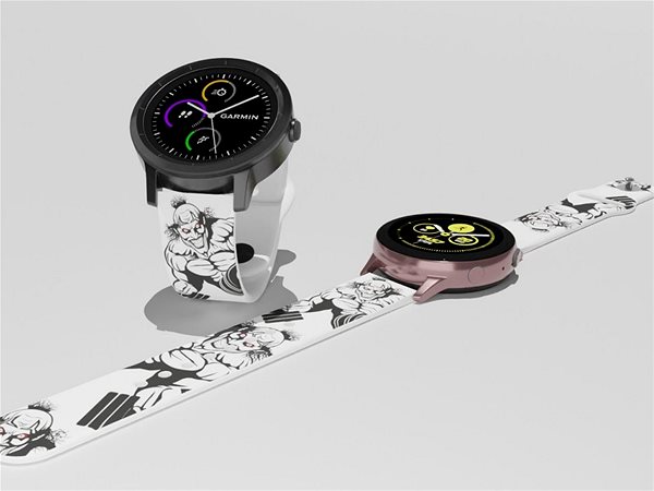 Remienok na hodinky Strapido vzorovaný na Quick release 20 mm, Fitness Jocker ...