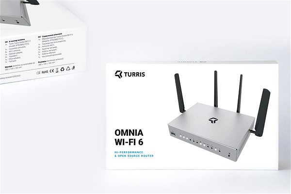 WiFi router Turris Omnia WiFi 6, silver ...