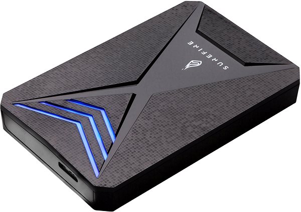 Külső merevlemez SureFire GX3 Gaming SSD 1TB Black Oldalnézet