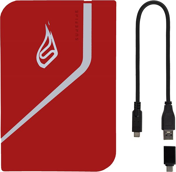 External Hard Drive VERBATIM SUREFIRE PyroDrive Gaming SSD 1TB, red ...