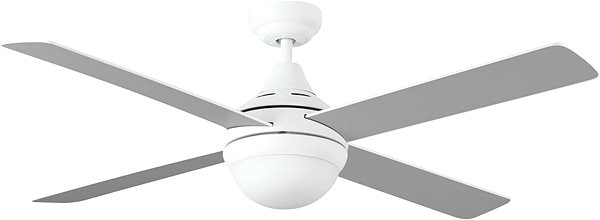 Fan Sulion Ceiling fan with light Mara 072145, white and grey ...