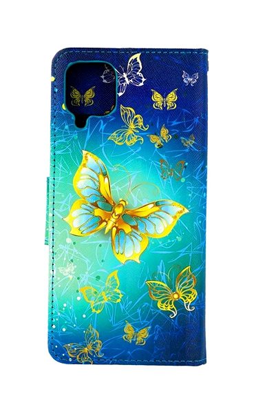Pouzdro na mobil TopQ Pouzdro Samsung A12 knížkové Obloha s motýlky 57119 ...