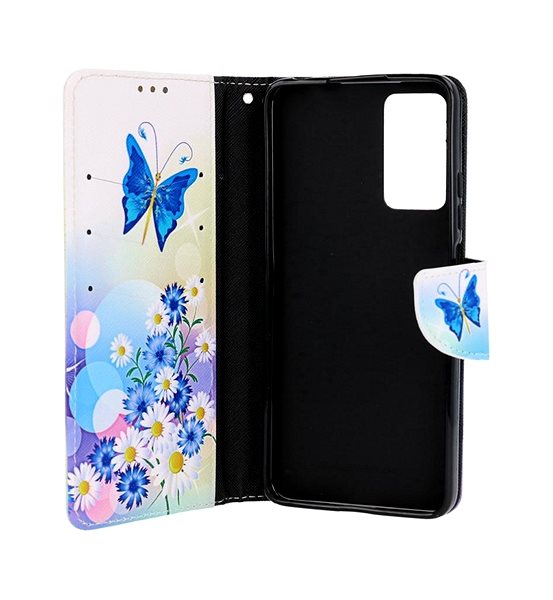 Pouzdro na mobil TopQ Pouzdro Xiaomi Redmi Note 11 Pro knížkové Bílé s motýlkem 73705 ...