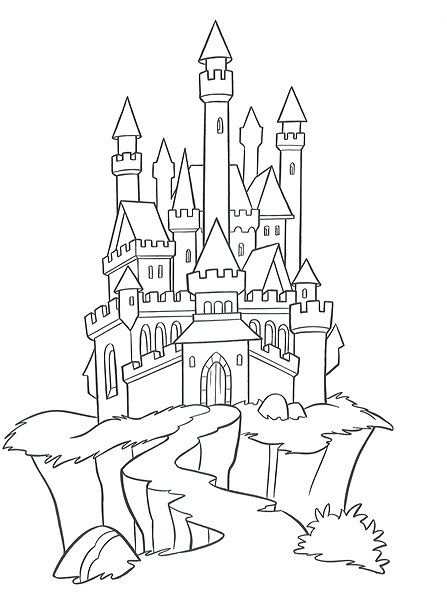 colouring page Merry crayon World of fairy tales .