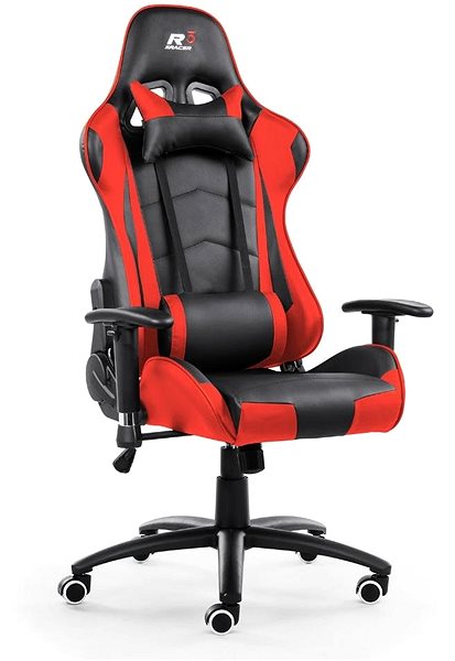 Herná stolička SRACER R3 čierna-červená ...