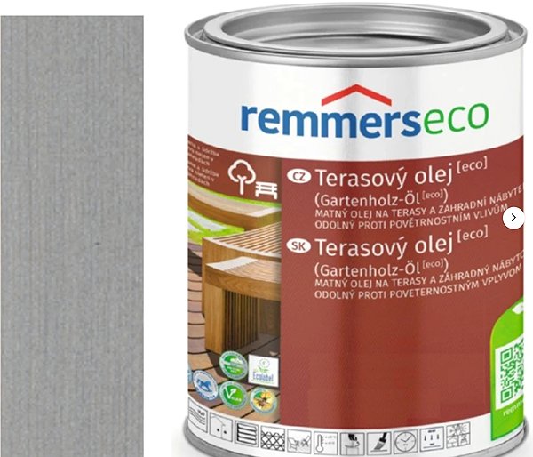 Wood oil Remmers Terrace oil ECO 2,5 l Silbergrau / Silver grey .
