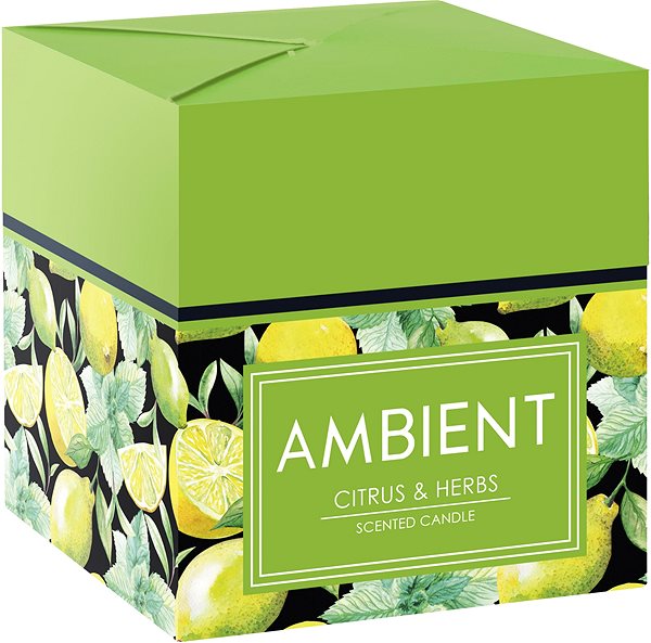 Candle BISPOL Ambient Citrus & Herbs 175g Lateral view