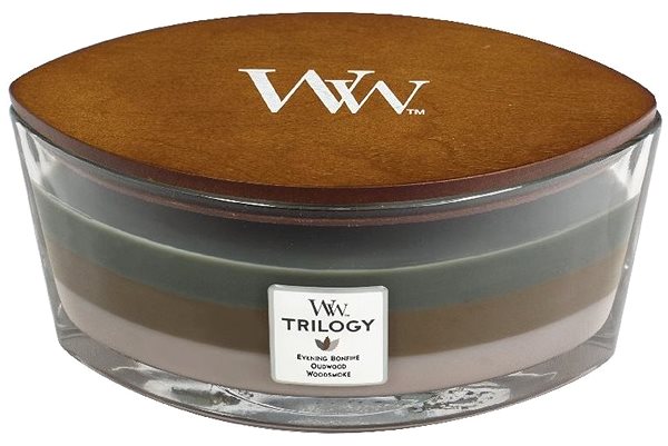 Gyertya WOODWICK Trilogy Ellipse Cozy Cabin (453,6 gramm) ...