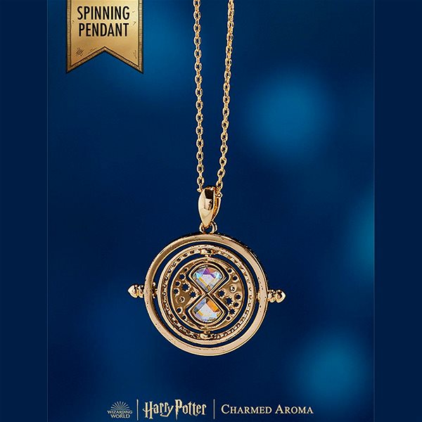 Sviečka Charmed Aroma Harry Potter Turner – Obracač času 298 g + pozlátený náhrdelník 1 ks ...