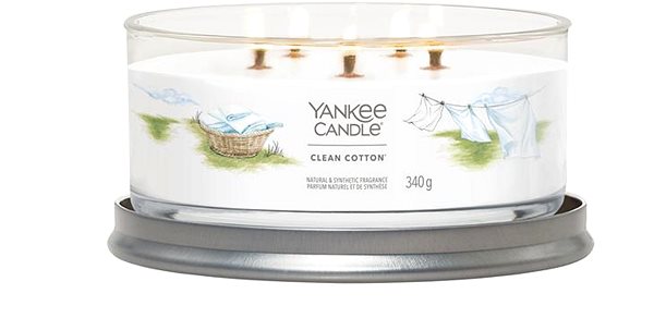 Sviečka YANKEE CANDLE Signature 5 knôtov Clean Cotton 340 g ...