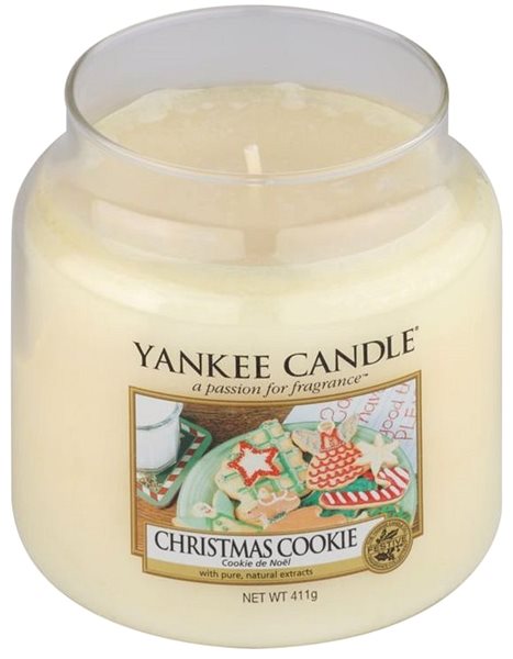 Gyertya Yankee Candle Classic Christmas Cookie, közepes méretű, 411 gramm ...