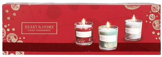 Gyertya HEART & HOME Karácsonyi szett 3× 45 g ...