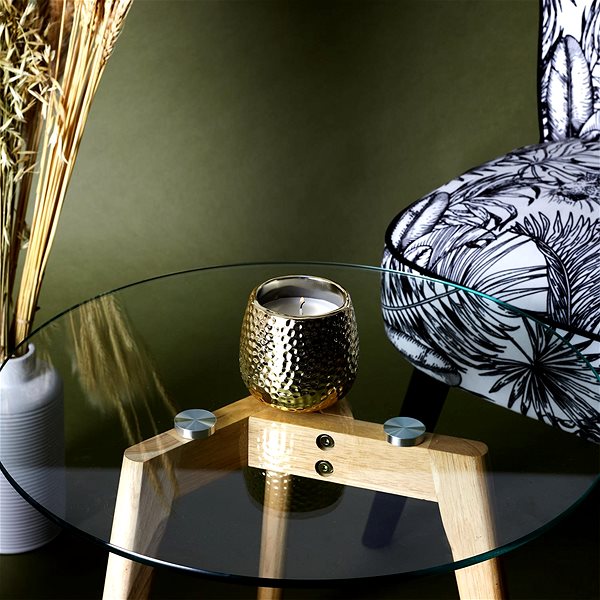 Candle CMP Hammered Gold Amber 380 g .