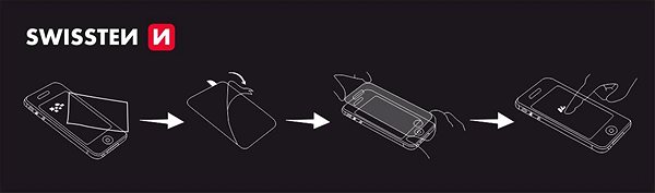 Üvegfólia Swissten Case Friendly Apple iPhone 14 Plus üvegfólia - fekete ...