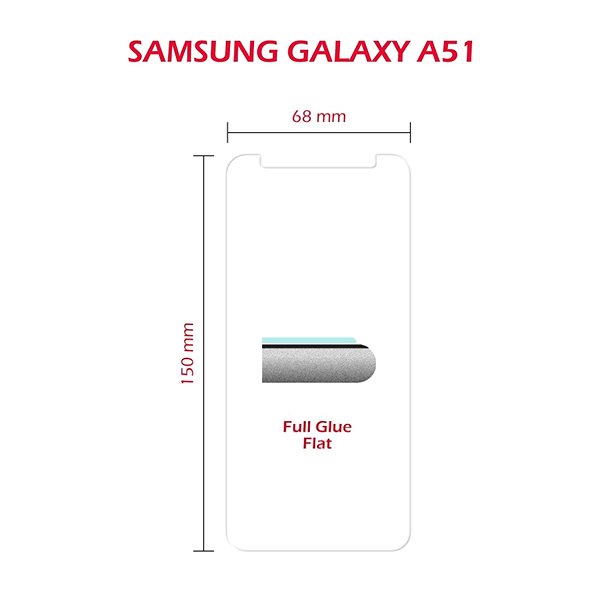 Glass Screen Protector Swissten for Samsung Galaxy A51 Technical draft