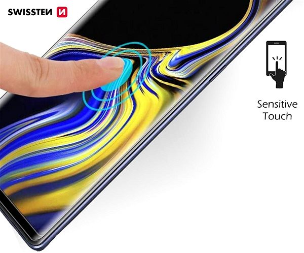 Glass Screen Protector Swissten 3D Full Glue for Apple iPhone 16 black ...