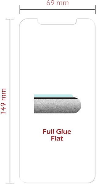 Glass Screen Protector Swissten pro iPhone 11 Pro Max Technical draft