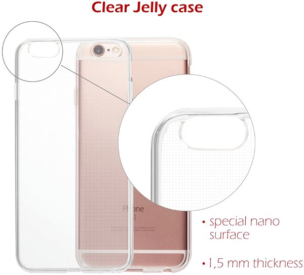 Telefon tok Swissten Clear Jelly Apple iPhone X / XS készülékhez ...
