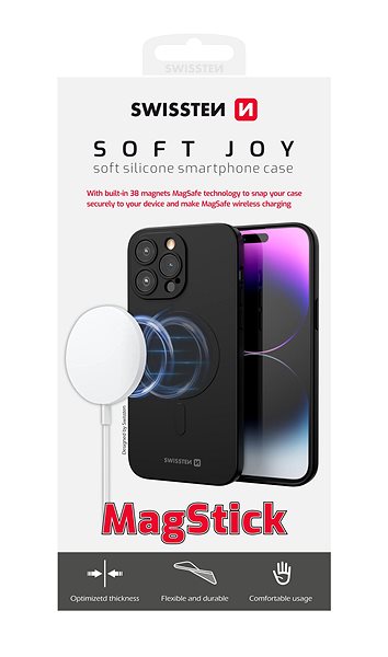 Kryt na mobil Swissten Soft Joy MagStick puzdro iPhone 11 Pro Max čierne ...