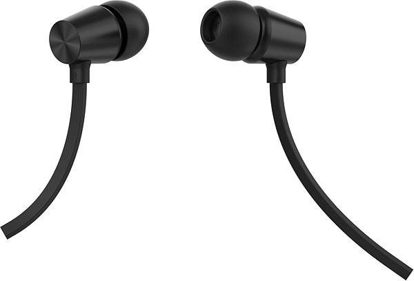 Fej-/fülhallgató Swissten Earbuds Dynamic YS500 fekete Oldalnézet