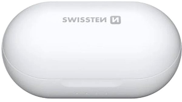 Wireless Headphones Swissten Stonebuds, White Screen