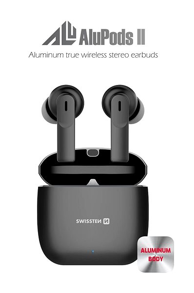 Kabellose Kopfhörer Swissten Bluetooth TWS Kopfhörer Alupods II ...