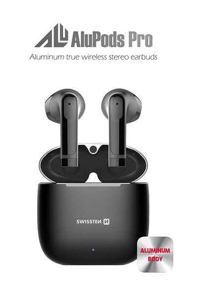 Vezeték nélküli fül-/fejhallgató Swissten Alupods Pro Bluetooth TWS ...