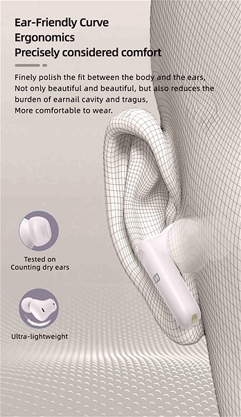 Swissten Focus Bluetooth ANC wireless headphones white .