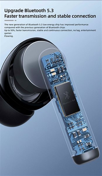 Swissten Focus Bluetooth ANC wireless headphones black .