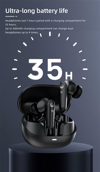 Swissten Focus Bluetooth ANC wireless headphones black .