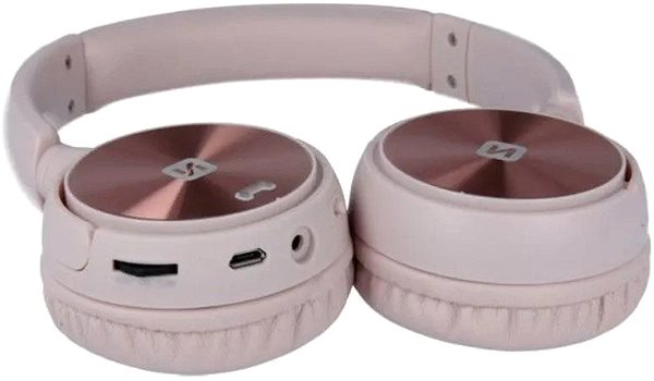 Bezdrátová sluchátka Swissten Trix růžová Možnosti připojení (porty)