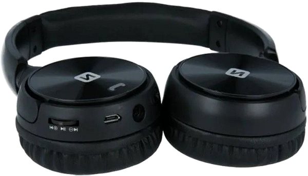 Kabellose Kopfhörer Swissten Trix schwarz Anschlussmöglichkeiten (Ports)