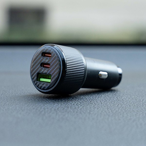 Car Charger Swissten CL Adapter 2x USB-C PD + USB-A 95 W black ...
