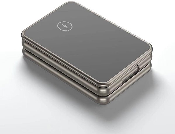 Töltőállvány Swissten AL1 MagSafe kompatibilis vezeték nélküli töltő, alumínium, szürke ...